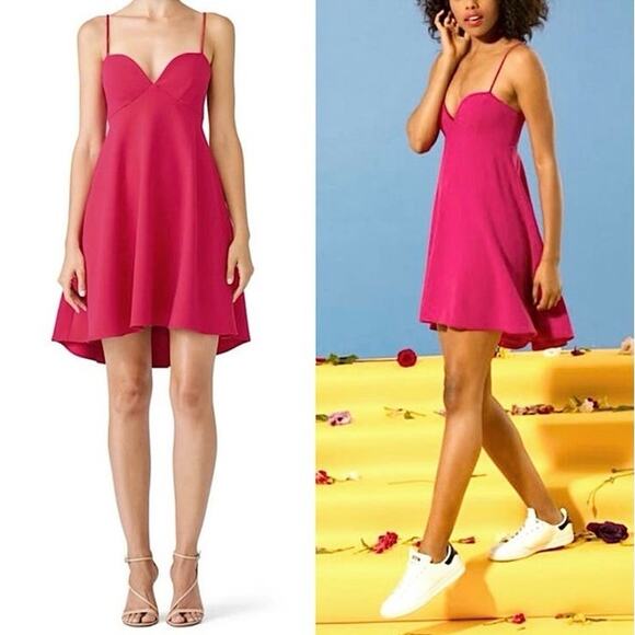 Black Halo Barbie Pink Sweetheart Babydoll Designer Demure Glam Formal Dress 10 - Picture 3 of 13